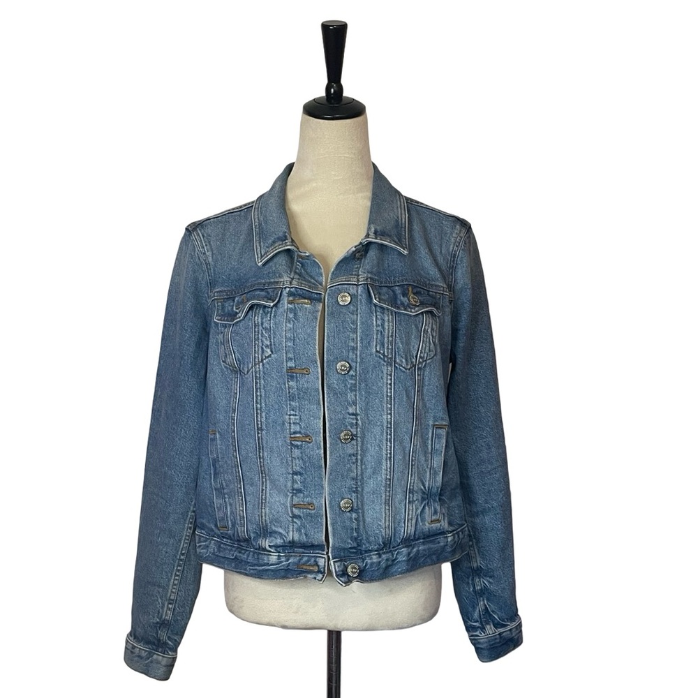 LOFT Medium Wash Blue Denim Jean Jacket
